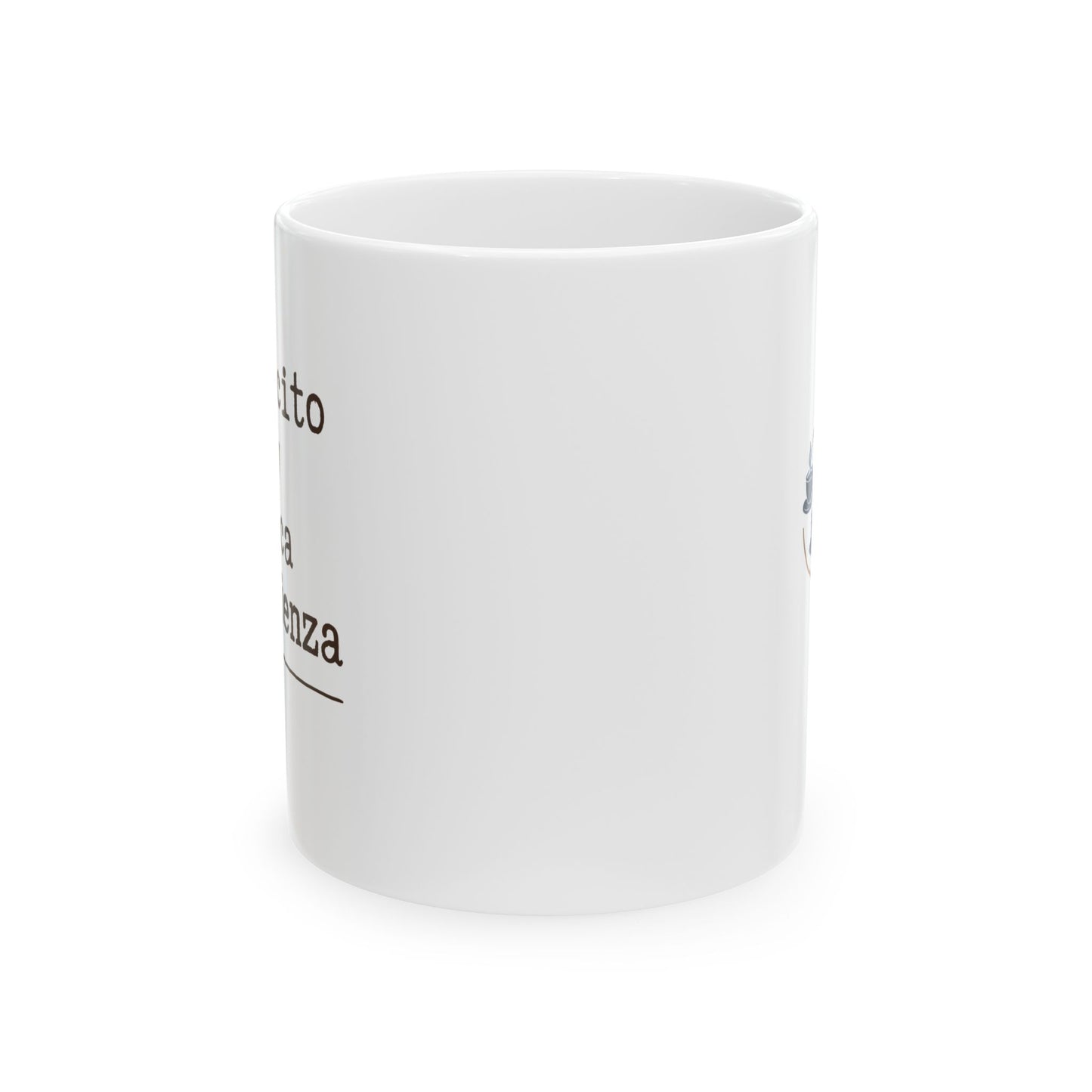 Cafecito y Poca Vergüenza  | Typewriter Mug