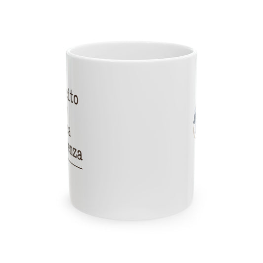 Cafecito y Poca Vergüenza  | Typewriter Mug