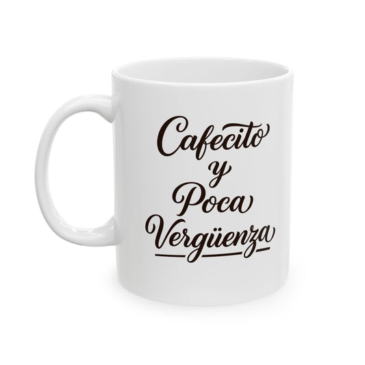 Cafecito y Poca Vergüenza | Script Mug